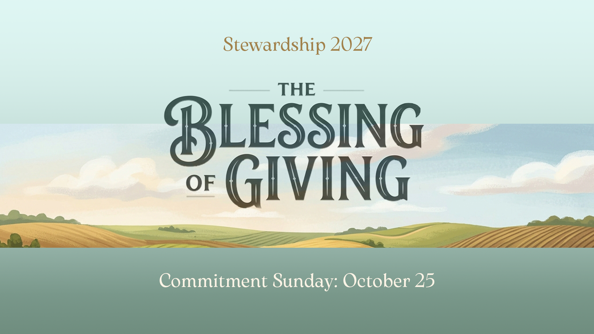 The Blessing of Giving