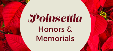 Poinsettia Christmas Honors and Memorials 2025
